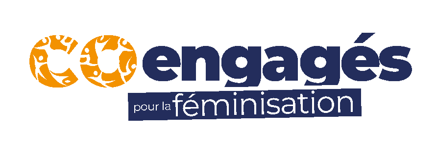 Logo co-engagés pour la féminisation de la Fédération Française des Clubs Omnisports